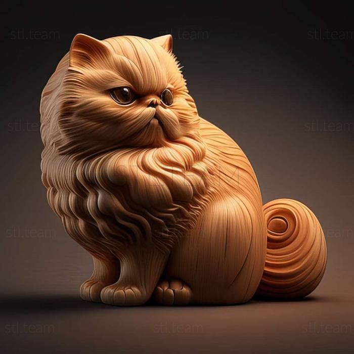 3D модель Перська кішка (STL)